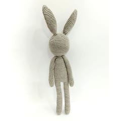 Happy Threads | calm Grey Baby Bow Bunny| Adorable | Soft Toy | For Girls & Boys | Gifting