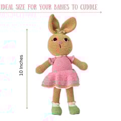 Happy Threads | Loving Bunny | 28 cms | Adorable | Soft Toy | For Girls & Boys | Bunny Toy