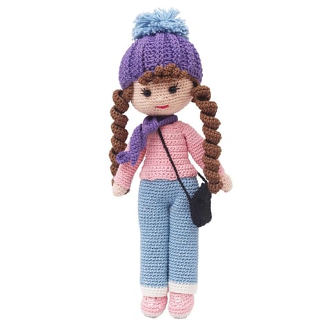 Happy Threads |Sweetie Doll |Handcrafted |Stuffed Dolls| 30 cms|Cute | Adorable | Perfect Gift for Girls