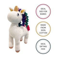 Happy Threads | Unicorn | 18 cms | Super sweet | Soft Toy | Best for all ages | Gifting