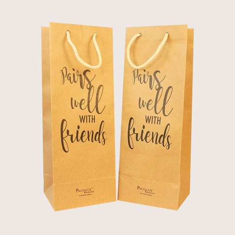 Packmate -  Wine Bag (Pack of 5)  Made From 100% Recycled Paper