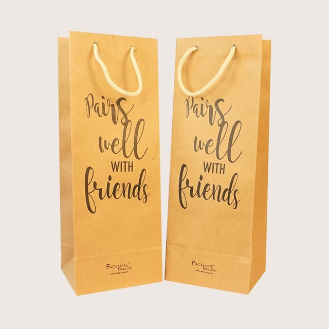 Packmate -  Wine Bag (Pack of 5)  Made From 100% Recycled Paper