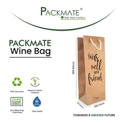 Packmate -  Wine Bag (Pack of 5)  Made From 100% Recycled Paper