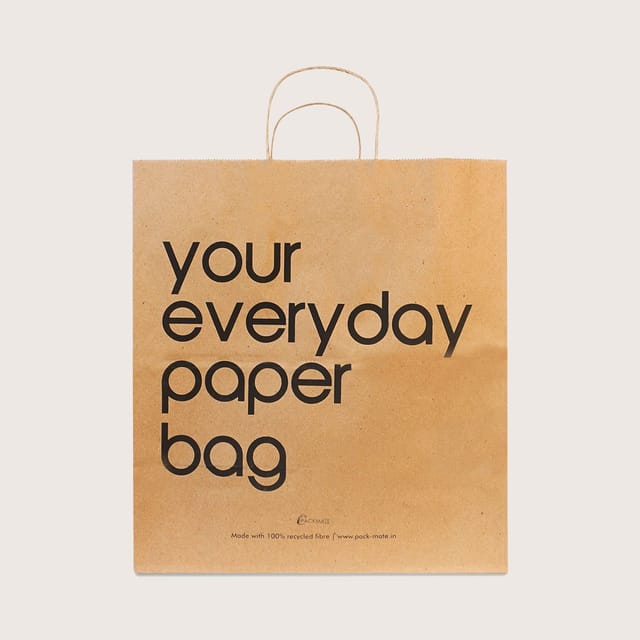 Packmate -  Carry Bag (Pack of 5)  Made From 100% Recycled Paper