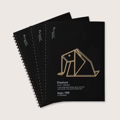 Packmate -  Spiral Notebook - (Pack of 5)  Made From 100% Recycled Paper