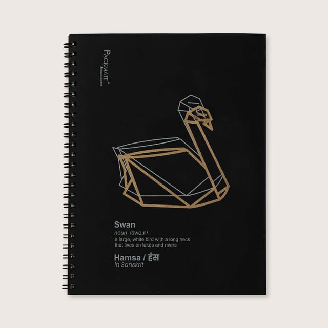 Packmate -  Spiral Notebook - (Pack of 5)  Made From 100% Recycled Paper