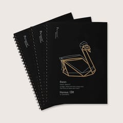 Packmate -  Spiral Notebook - (Pack of 5)  Made From 100% Recycled Paper