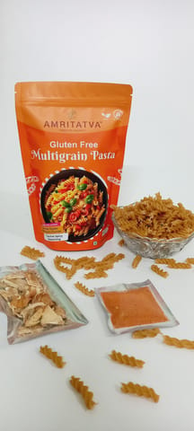 Amritatva - luten-Free Multirain Pasta with Spicy Seasonin and Oyster Mushroom Chunks 200m