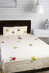 Rustic Route - Red & Yellow Hibiscus Print Bedspread with Pillow Covers