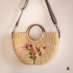 Ardpure - Kauna Hand embroidered Hand cum Sling Bag