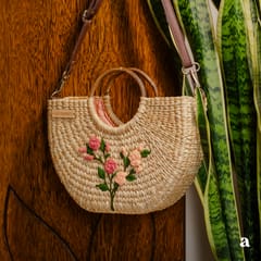 Ardpure - Kauna Hand embroidered Hand cum Sling Bag