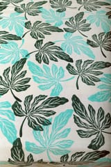 Rustic Route- Peacock Green & Aquamarine Green Leaf Bedspread with Pillow covers