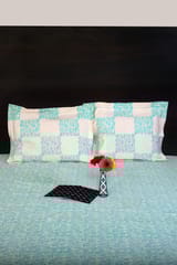Rustic Route- Aquamarine Green Fish Print Bedspread with Pillow Covers