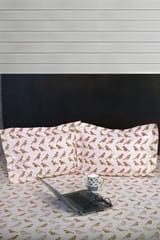Rustic Route- Rust Parrot Print Bedspread with Pillow Covers