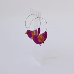 PAULAMI - Bulbul hoops -Purple-BU-E11