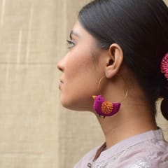 PAULAMI - Bulbul hoops -Purple-BU-E11