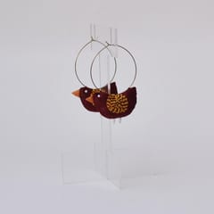 PAULAMI - Bulbul hoops- Maroon- BU-E9