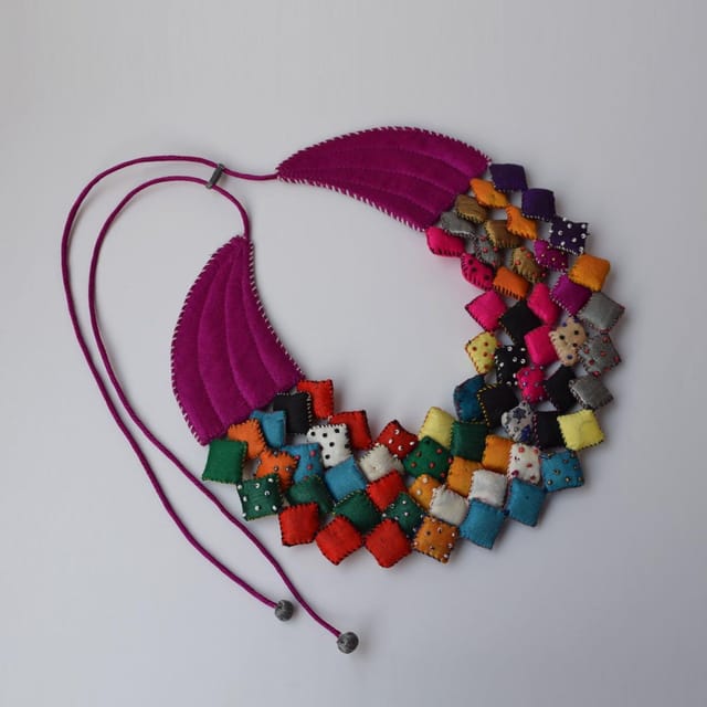 PAULAMI - Tejaswini Pink Neckpiece - TJ-N14