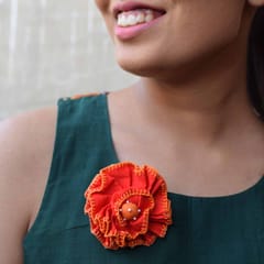 PAULAMI - Phoolwanti Brooch-Red - PH-BR7