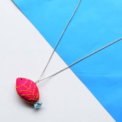 PAULAMI - illeesh Pendant with chain-Pink IL-PEN3