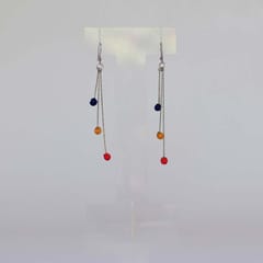 PAULAMI - Aabha 3 line Long earrings- ABH3-L-E2