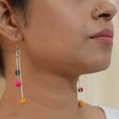 PAULAMI - Aabha 3 line Short earrings- ABH3-SH-E2