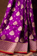 HKV Benaras -Pure Katan silk Kadhwa Bootidaar Banarasi Saree