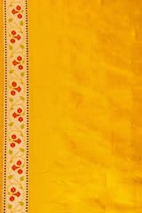 HKV Benaras -Pure Katan silk Kadhwa Bootidar with floral Border Banarasi Saree
