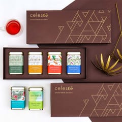 Celesté -Artisanal Tea Gift Box - Set of 4