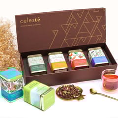 Celesté -Artisanal Tea Gift Box - Set of 4