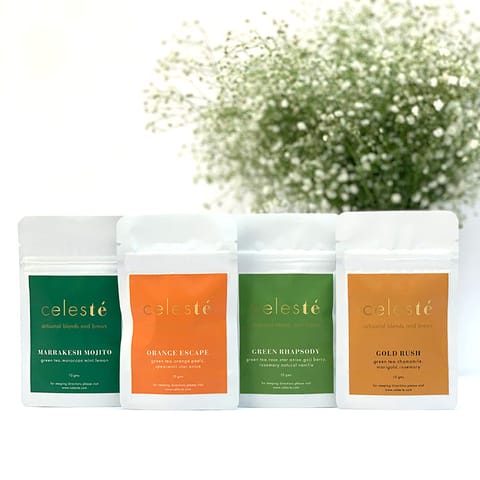 Celesté -Green Tea Selection (Pack of 4)