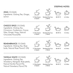 Celesté -Oolong Tea Selection (Pack of 4)