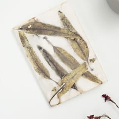Eco-printed Handmade Journal - Eucalyptus leaf print