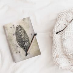Eco-printed Guava Journal-Bookmark Combo