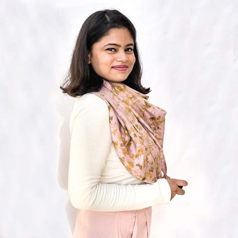 Orchid Bloom Silk Square Scarf