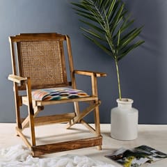 Opaque Studio-Egret Cane Armchair