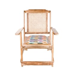 Opaque Studio-Egret Cane Armchair