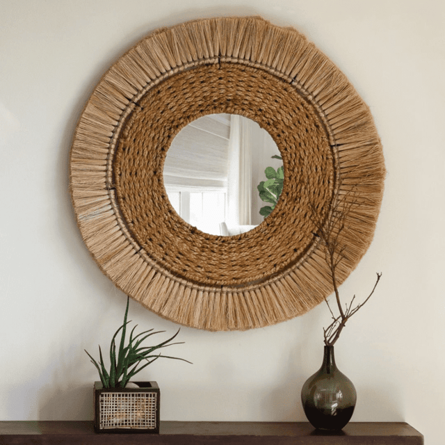 Opaque Studio-Boheme Jute Moonjh Grass Mirror