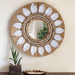 Opaque Studio-Meadow Embellished Moonjh Grass Mirror