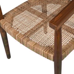 Opaque Studio-Tobu Teak Wood Cane Armchair