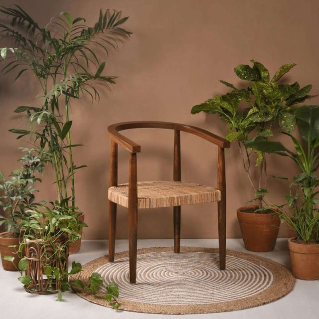 Opaque Studio-Tobu Teak Wood Cane Armchair