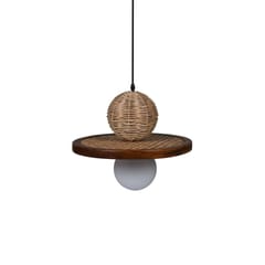 Opaque Studio-Satoi Teak Cane Pendant Lamp