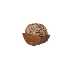 Opaque Studio-Noksen Cane Teak Table Lamp