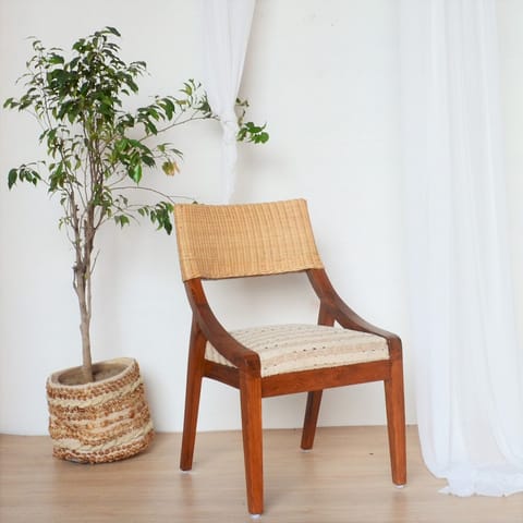 Opaque Studio-Mongar Cane Teak Wood Chair