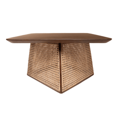 Opaque Studio-Ariella Teakwood Cane Coffee Table