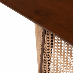 Opaque Studio-Ariella Teakwood Cane Coffee Table