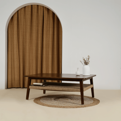 Opaque Studio-Jatan Teakwood Jute Coffee Table