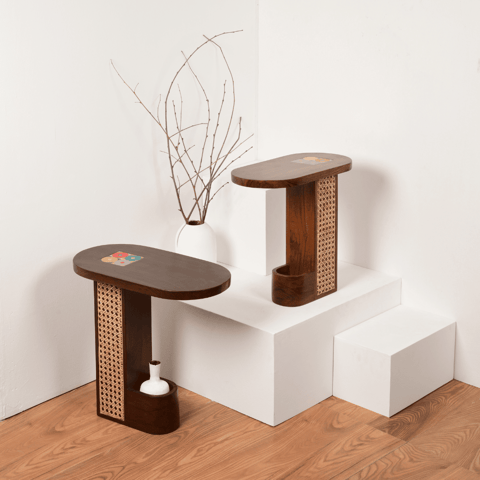 Opaque Studio-Dwell Teakwood Table