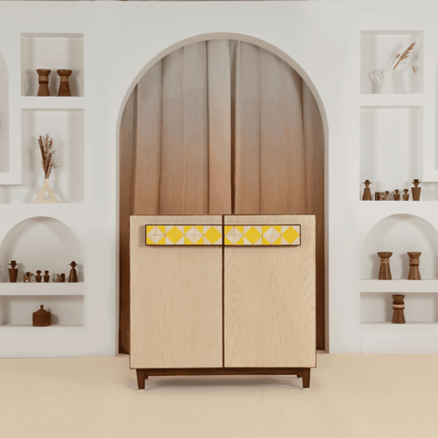 Opaque Studio-Cocoa Double Door Cabinet