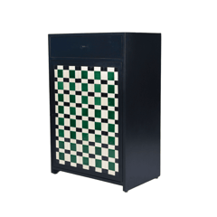 Opaque Studio-Tartan Single Door Cabinet